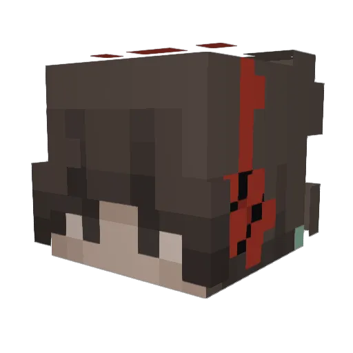 Neon20051 Minecraft avatar head, 3D render