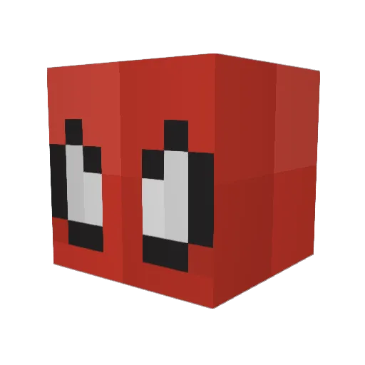 NeonAmadeus Minecraft avatar head, 3D render