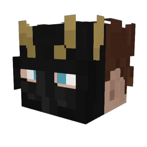 NeonApelMacan Minecraft avatar head, 3D render