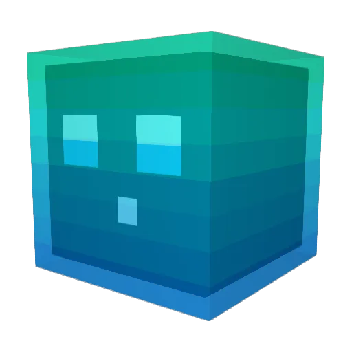 NeonBit Minecraft avatar head, 3D render