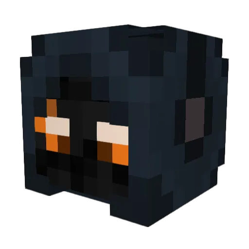 NeonCrypt Minecraft avatar head, 3D render