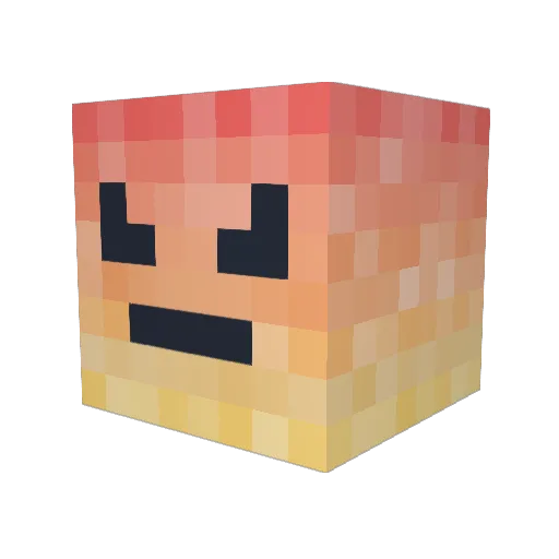 NeonDracoz Minecraft avatar head, 3D render