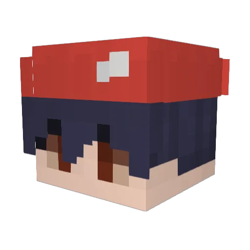 NeonGenesisYang Minecraft avatar head, 3D render