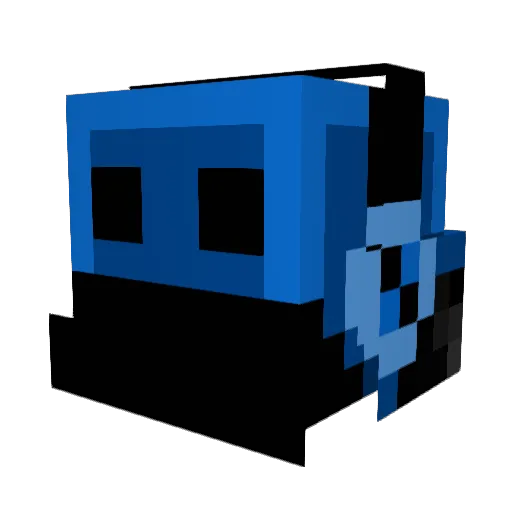 NeonGoat1 Minecraft avatar head, 3D render
