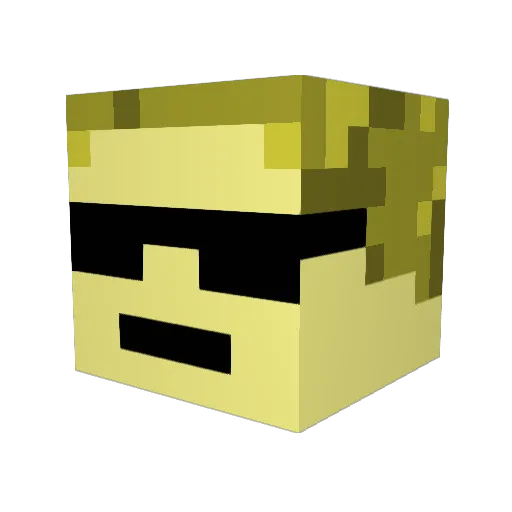 NeonIndian1 Minecraft avatar head, 3D render