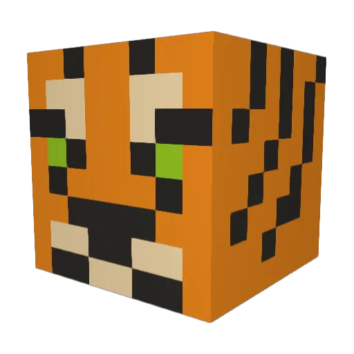 NeonJellyShark Minecraft avatar head, 3D render