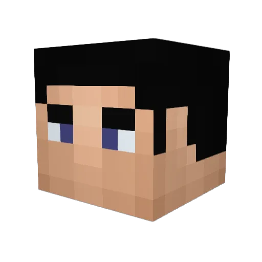 NeonKxng Minecraft avatar head, 3D render