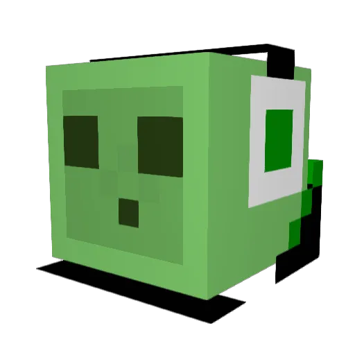 NeonLight118 Minecraft avatar head, 3D render