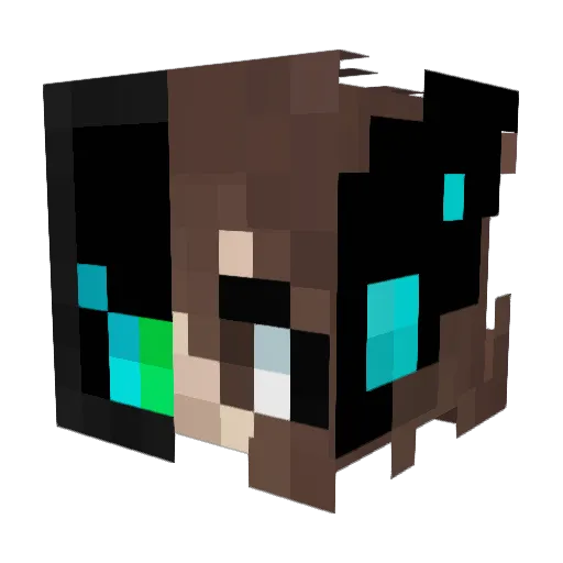 NeonLights0317 Minecraft avatar head, 3D render