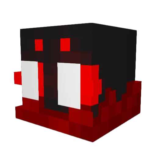 NeonLiyte Minecraft avatar head, 3D render