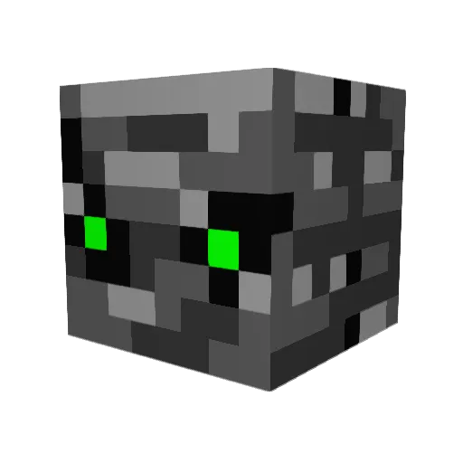 NeonMaster Minecraft avatar head, 3D render