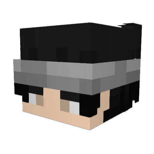 NeonNwz Minecraft avatar head, 3D render