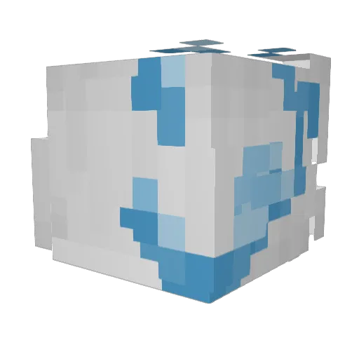 NeonOil Minecraft avatar head, 3D render