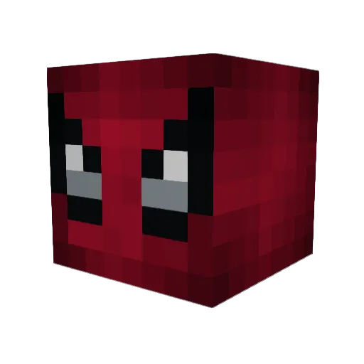 NeonOwo Minecraft avatar head, 3D render