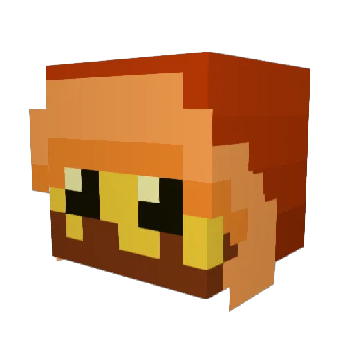 NeonPhantom42 Minecraft avatar head, 3D render