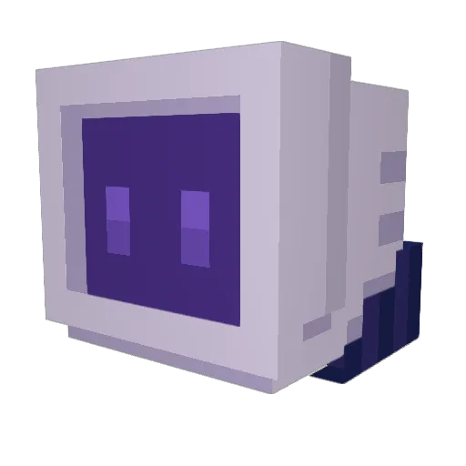 NeonPyxl Minecraft avatar head, 3D render