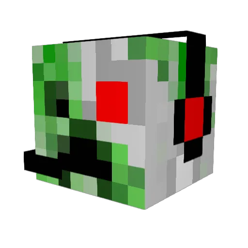 NeonRanger333 Minecraft avatar head, 3D render