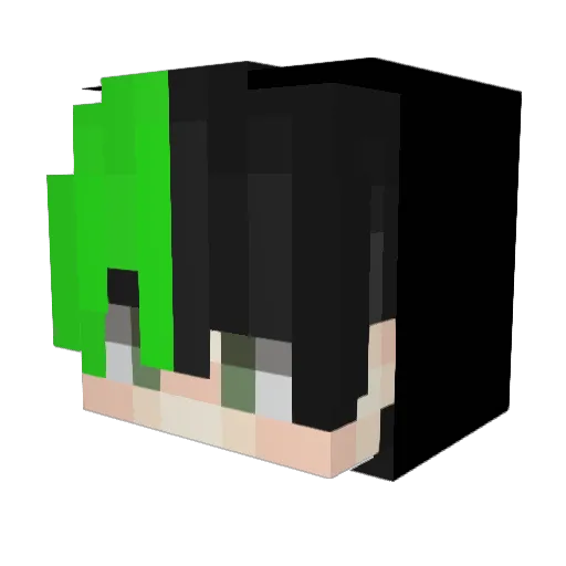 NeonRazer11 Minecraft avatar head, 3D render