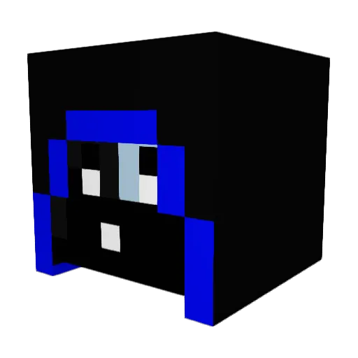 NeonSkyBoi Minecraft avatar head, 3D render