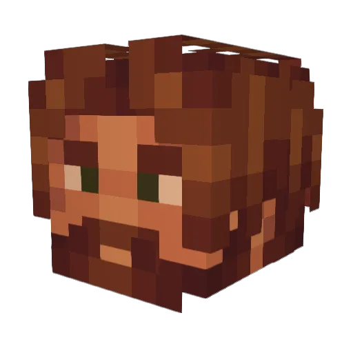 NeonSoulless Minecraft avatar head, 3D render