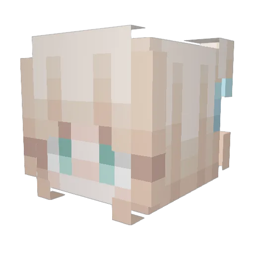 NeonXR29 Minecraft avatar head, 3D render