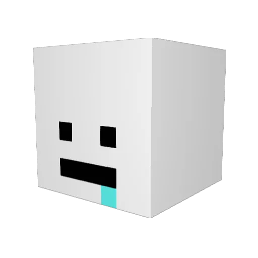 Neon_1127 Minecraft avatar head, 3D render