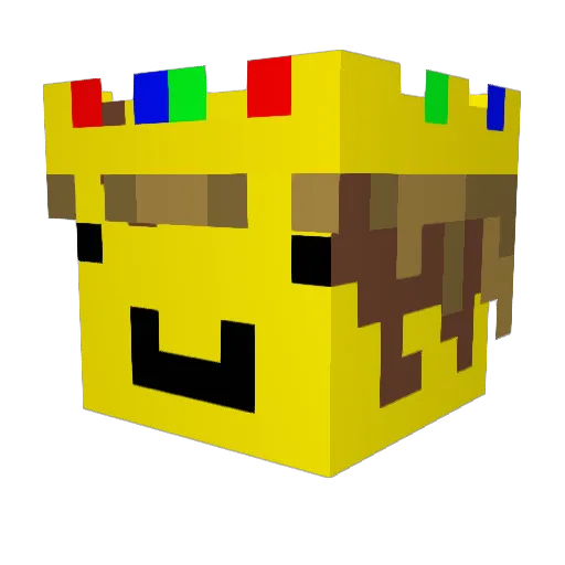 Neon_505 Minecraft avatar head, 3D render