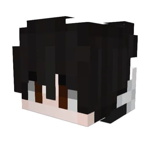 Neon_Attic Minecraft avatar head, 3D render