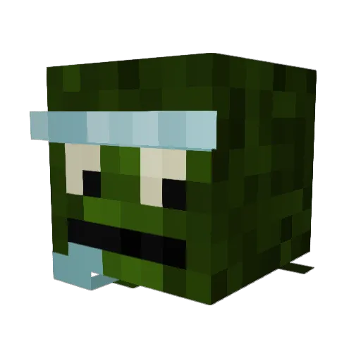 Neon_Doctor Minecraft avatar head, 3D render