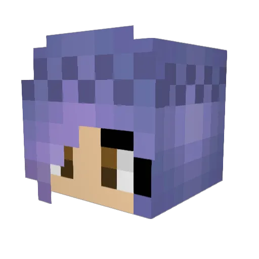 Neon_Dream Minecraft avatar head, 3D render