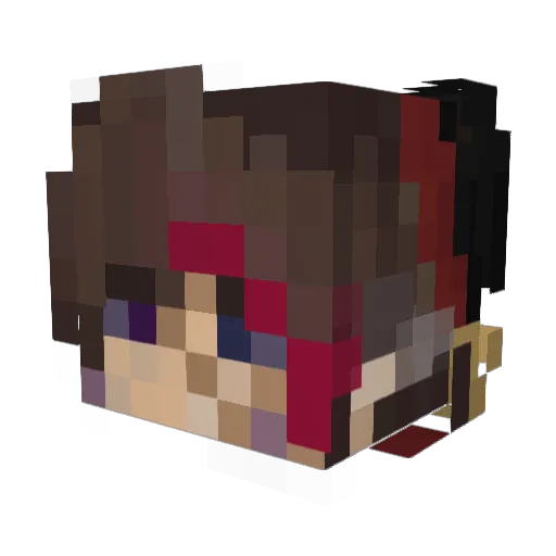 Neon_Mines758 Minecraft avatar head, 3D render
