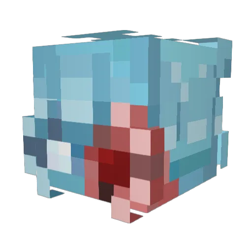 Neon_RC Minecraft avatar head, 3D render