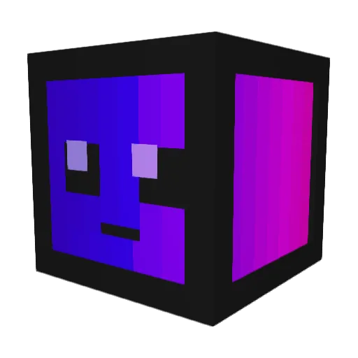 Neon__z Minecraft avatar head, 3D render