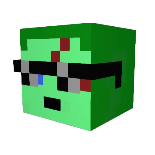 NeoniX_XD Minecraft avatar head, 3D render