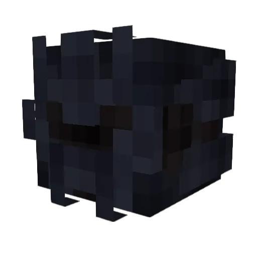Neonkash Minecraft avatar head, 3D render