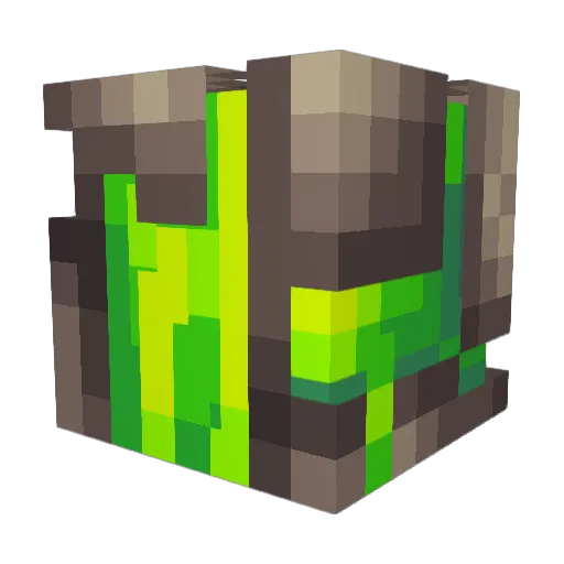 Neonlax Minecraft avatar head, 3D render