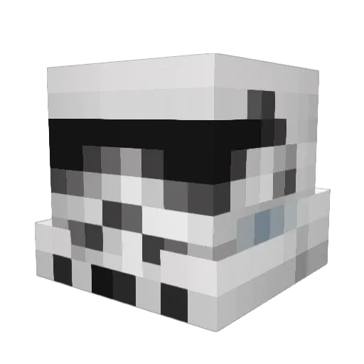 Neonmex Minecraft avatar head, 3D render