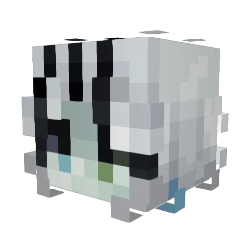 Neonnoob Minecraft avatar head, 3D render