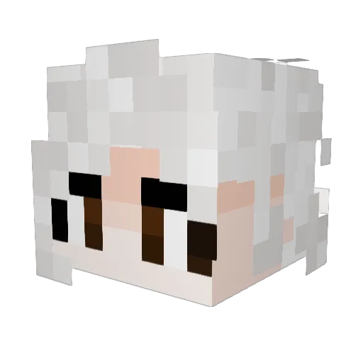 Neononion111 Minecraft avatar head, 3D render