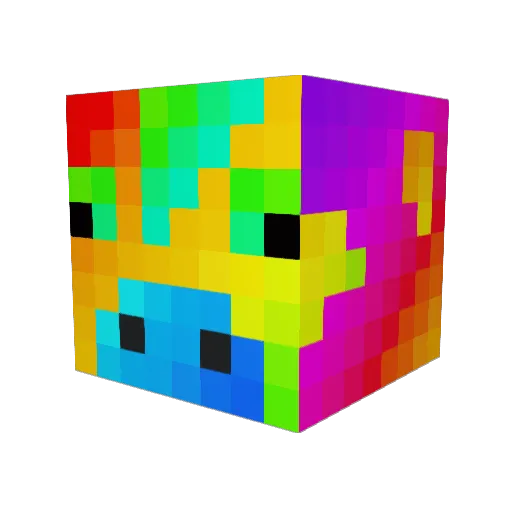 NeontarnfarbenKu Minecraft avatar head, 3D render