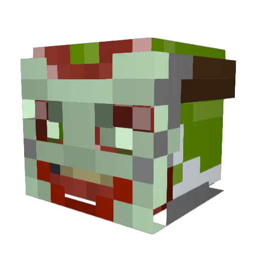Neoquake Minecraft avatar head, 3D render