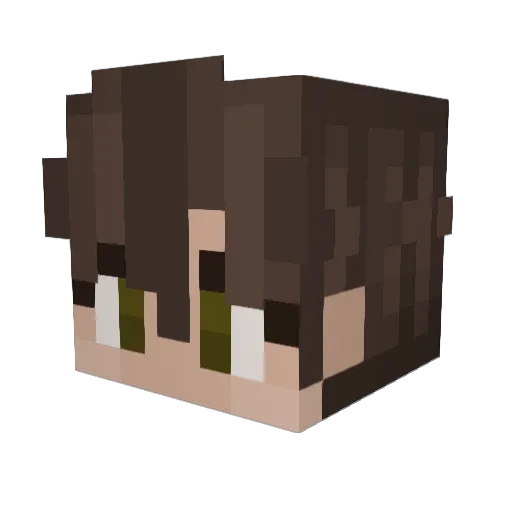 Neorin Minecraft avatar head, 3D render