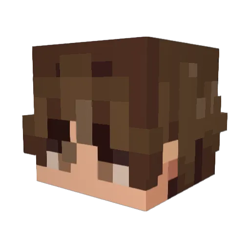 Neorix Minecraft avatar head, 3D render