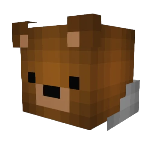 Neorone Minecraft avatar head, 3D render