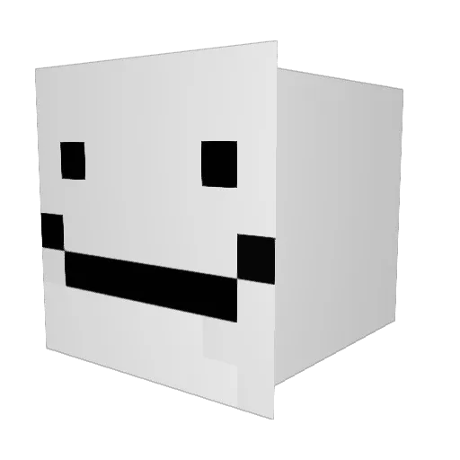 Neos_7 Minecraft avatar head, 3D render
