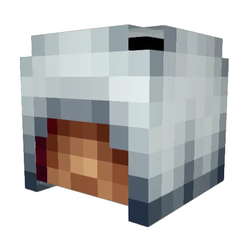 Neoshadowwolf Minecraft avatar head, 3D render