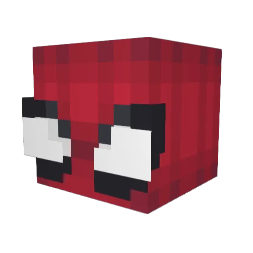 Neosporin_ Minecraft avatar head, 3D render