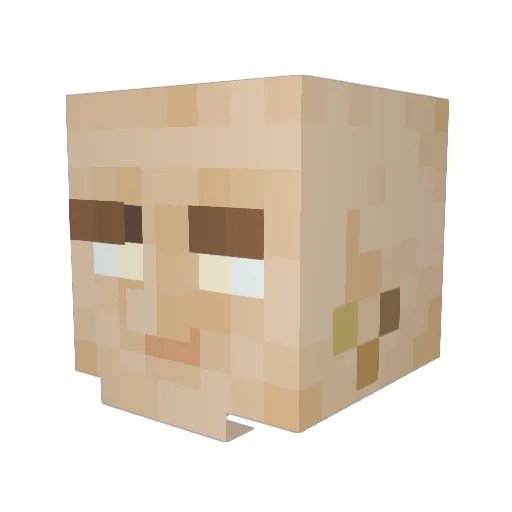 Neost_Rey Minecraft avatar head, 3D render