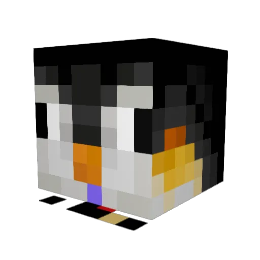 NeotNoet Minecraft avatar head, 3D render