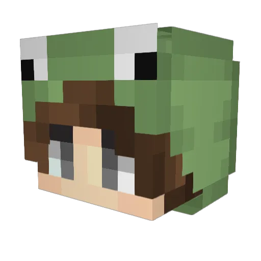 Neotc3 Minecraft avatar head, 3D render